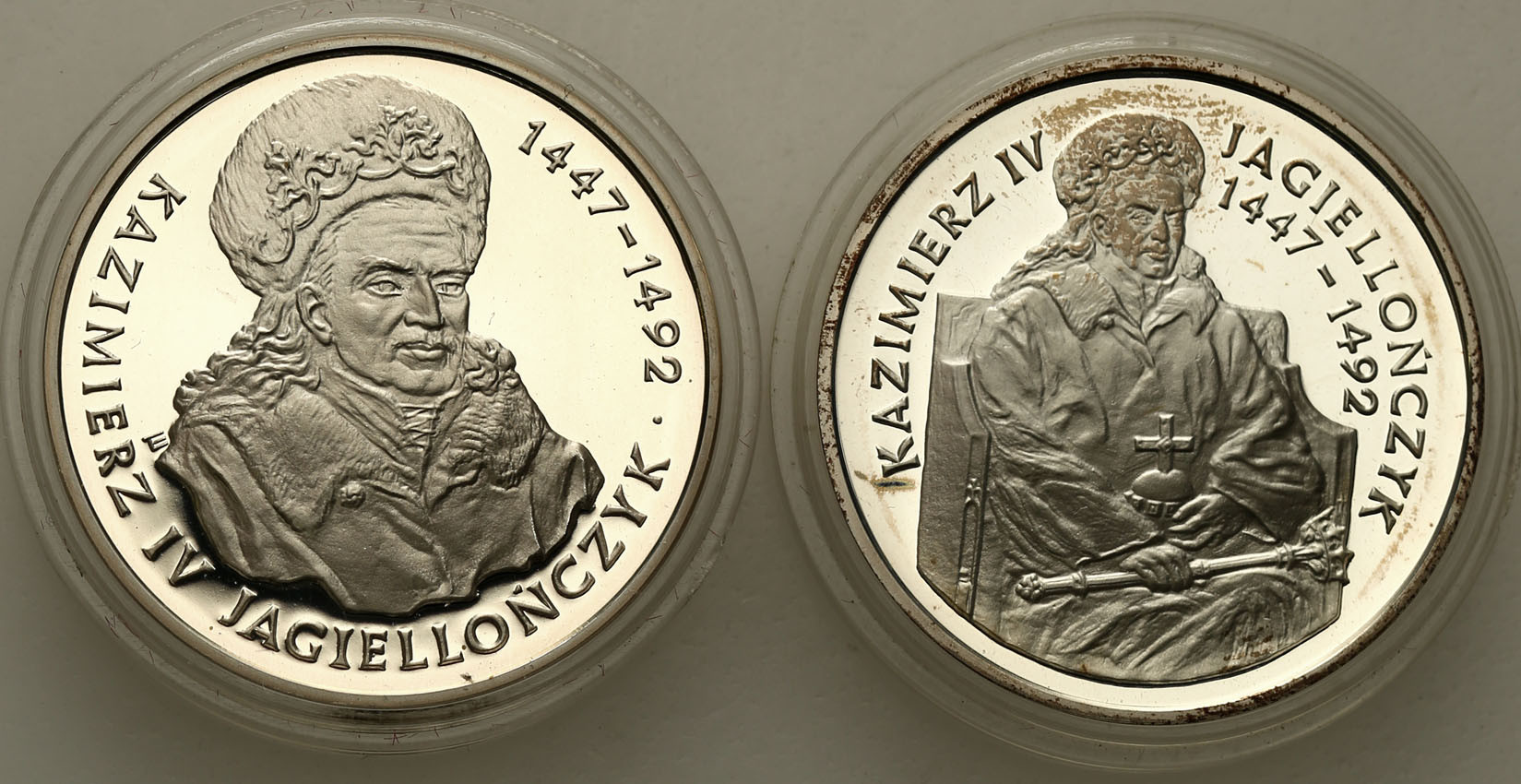 III RP. Zestaw 200.000 złotych 1993 Kazimierz Jagiellończyk Popiersie + Półpostać